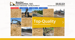 Desktop Screenshot of boucherconstructionllc.com