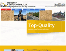 Tablet Screenshot of boucherconstructionllc.com